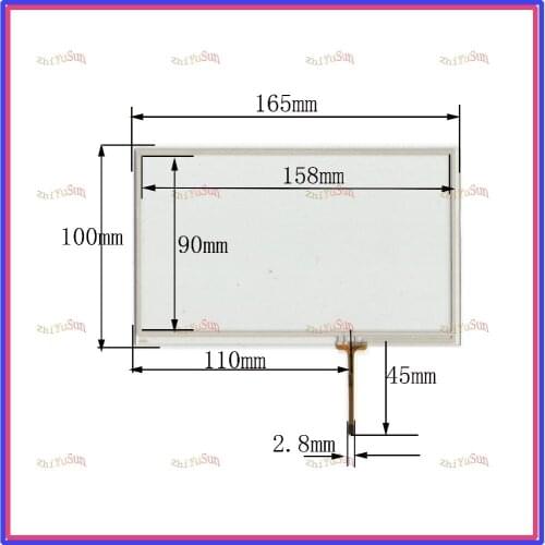 NEW 6.8inch 068061 4lines resistance touch screen panel 165mm*100mm TouchSensor FreeShipping 165*100