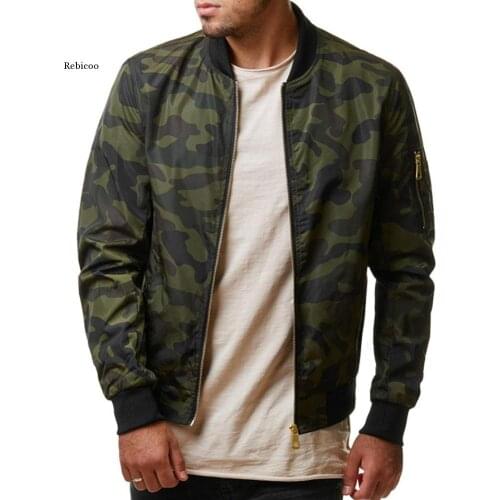 Autumn Casual Mens Camo Jacket Army Military Jacket Camouflage Jacket Men Coats Male Outerwear Overcoat Plus Size