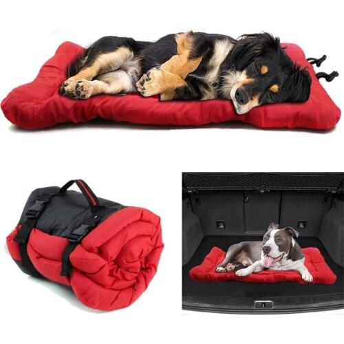 Outdoor Dog Bed Portable Travel Dog Bed Mat Car Seat Pet Bed for Small Medium Large Dog Waterproof Foldable Pet Mat Sofa Cushion