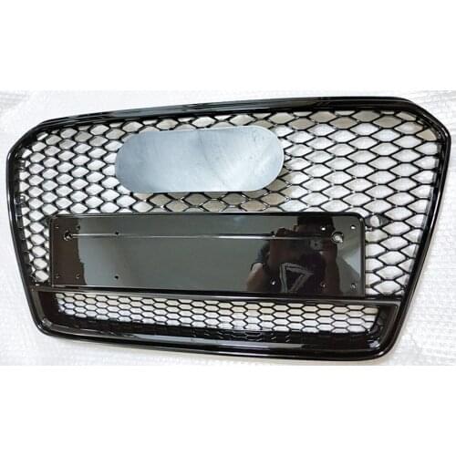 RS5 Style Grill Grille For Audi A5 S5 2012 2013 2014 2015 2016 Gloss Black For Quattro Style