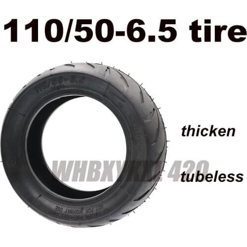 110 / 50-6.5 tire suitable for electric motorcycle scooter rear-resistant non-slip tubeless rubber tires