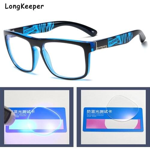 Blue Light Blocking Glasses Women Square Nerd Computer Glasses Oversized Eyeglasses Square Frame Men Clear Green Blue Spectacle