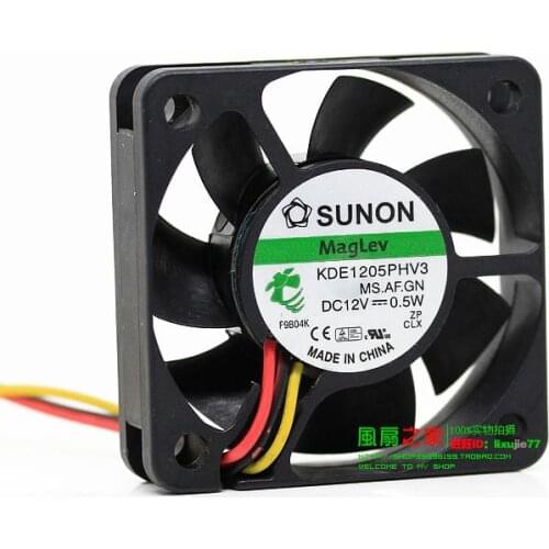 Brand new SUNON KDE1205PHV3 silence Maglev 5015 5CM cooling fan