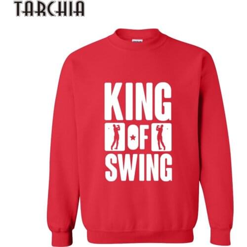 TARCHIA KING OF SWING Letter Printed Hoodies 2021 New Men Long Sleeve Sportwear Sweatshirts Male Casual Pullovers Hoody