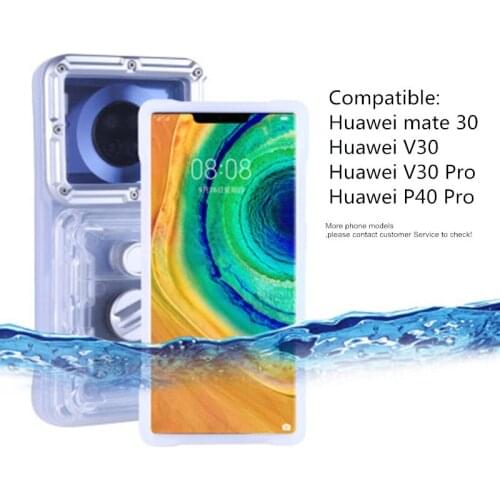 Diving Case for Huawei Mate 30 Pro Mobile Phone Waterproof Touch Screen Swimming Photo Sealed Waterproof Bag