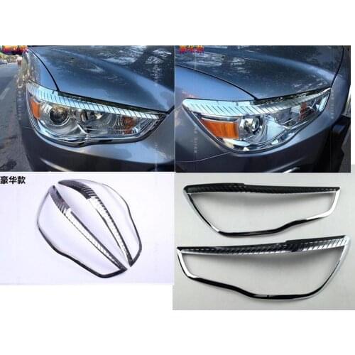 High quality ABS headlight frame 2013-2015 for Mitsubishi ASX headlight decoration cover