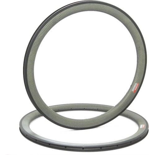 High Quality Kevlar 700 Road 25 Wide Aero Disc or V Brake Carbon Tubeless Rim clincher carbon road bike rims 3K