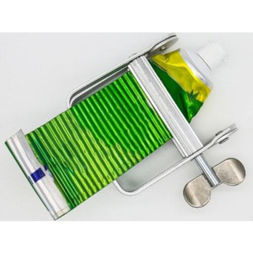 1pcs Tube Squeezer Lazy Toothpaste Dispenser Metal Squeezing Tools Hair Color Dye Cosmetic Paint Squeezer Tube Wringer