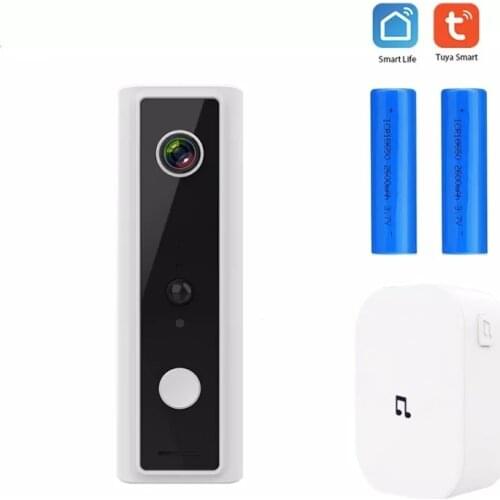 WiFi Smart Security Video DoorBell HD 1080P Wireless Visual Intercom Door Rainproof Tuya Smart APP Night Vision PIR Detector