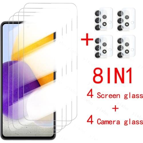 Tempered Glass for Samsung Galaxy A72 A32 A52 A51 A71 A21S Screen Protectors for Samsung S21 Plus A50 A70 M51 M31 Camera Glass