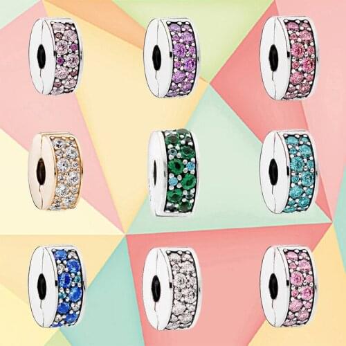 New High Quality Original 100% S925 Sterling Silver Jewelry Flash Bracelet Elegant Elegance Charm Diy Female Bracelet Beaded