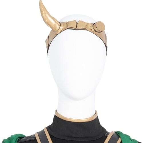 Lady Loki Cosplay Costume Sylvie Role-playing Mask Halloween Masquerade Head Accessories Adult Women Headgear