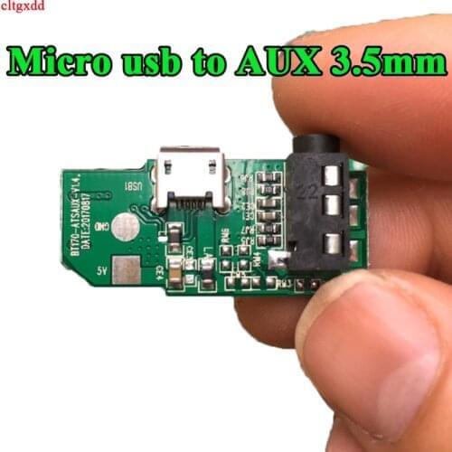 10X Audio connection board adapter board connector Aux 3.5mm micro USB 5P interface socket, used for audio digital equipment DIY