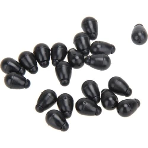 20pcs Fishing Feeder Beads Troughs Quick Change Beads Hooklength Instantly Shock Bead for Carp Fishing Method Feeder Beads Pesca