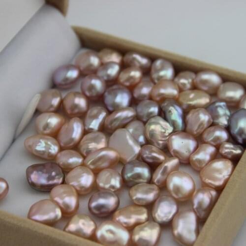 6-12mm Natural Freshwater Pearl Beads, Loose Irregular Shape Pearl Baroque Beads, Fashion Women Jewelry DIY Accessories