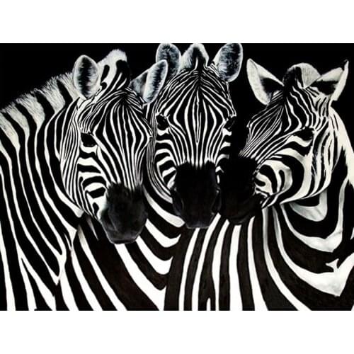 Diamond Embroidery Animals Diy Diamond Painting zebra Mozaik puzzle Full Square round drill Picture Of Rhinestone