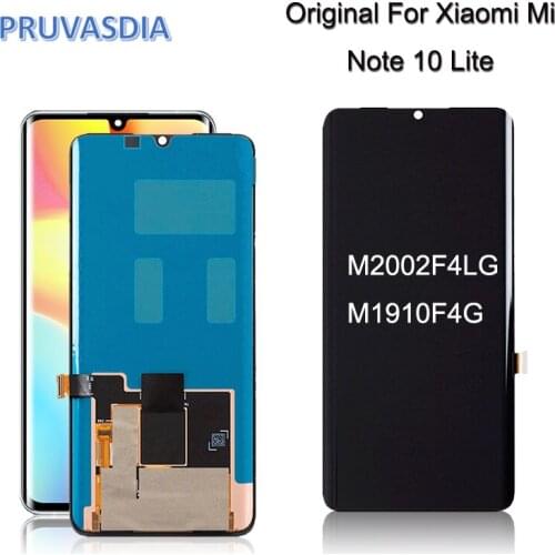 AMOLED For Xiaomi Mi Note 10 Lite LCD M2002F4LG M1910F4G Display Touch Screen Digitizer For Mi Note10 Lite lcd