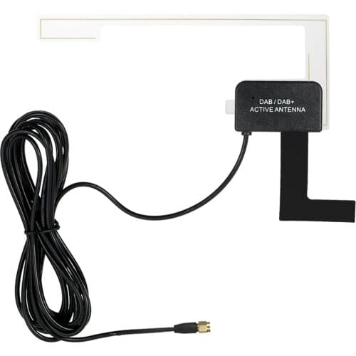 Car Radio Antenna Digital DAB DAB+ Active Antenna SMA Connector Universal Exterior parts