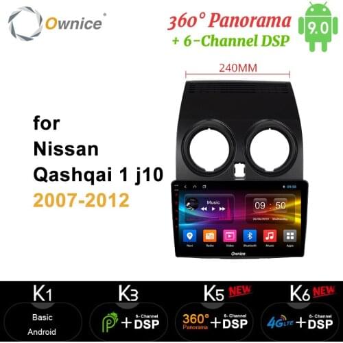Ownice Octa Core Android 10 Car radio stereo carplay DSP dvd GPS player 64G 4G LTE for Nissan Qashqai 2007 2009 2010 2011 2012