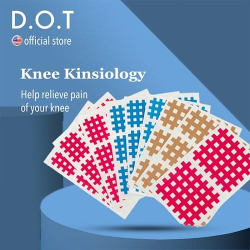 D.O.T 5/20pcs Precut Sports Kinesiology Tapes Kinesio Self-adhesive Elastic Bandage Roll Kinesiological Teip Cotton Boxing