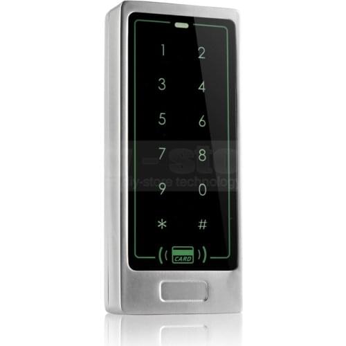 DIYSECUR 8000 User Access Controller Metal Case 125KHz RFID Reader Password Touch Keypad Backlight Key C10