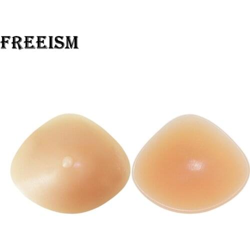 Triangle Shape Artificial Silicone Breast Forms Prosthesis Fake Boobs For Mammary Cancer Mastectomy Woman Making Body Balance