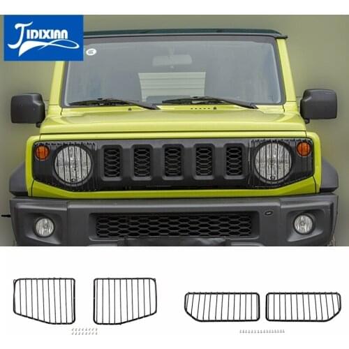 JIDIXIAN Car Front Rear Headlight Lamp Protection Cover for Suzuki Jimny 2019 2020 2021 Tail Light Decoration Cover Accessories