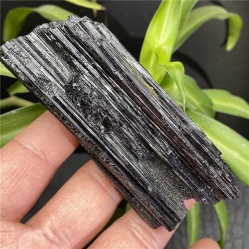 20-600g Top NATURAL Black TOURMALINE CRYSTAL STONE ORIGINAL Mineral Collection