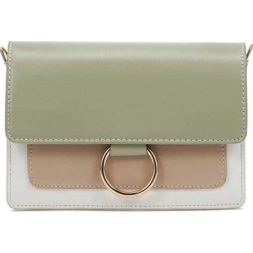 New Fashion Colorblock Chain Women 's Small Square Bag Korean Fashion Casual Cool Women 's Bag Shoulder Messenger Bag Women