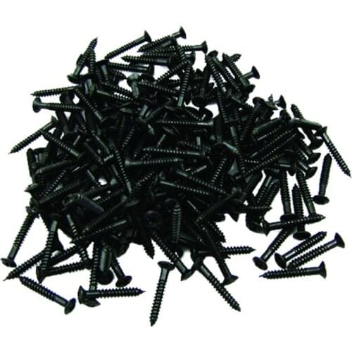 NEW 200pcs/Pack Electric Guitar Bass Pickup Mounting Ring Screws Pickup Frame Fixing Screw Black 2.5x18mm