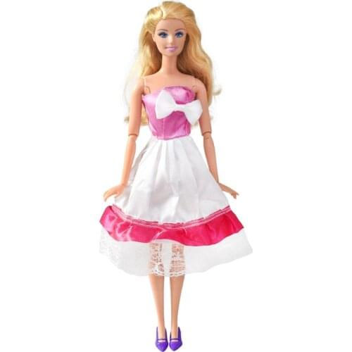 New Party dress Cute Style Lace Dress Doll Equipment Doll Clothes Accessories for 12 Inch Doll Wardrobe Homemade Dress #33