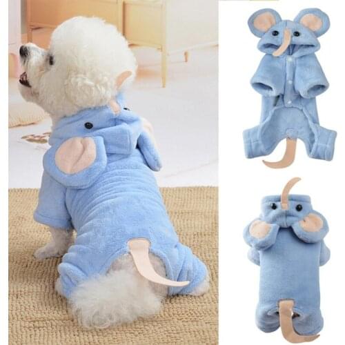 Pet Dog Clothes Dog Coat Jacket Soft Animals Shaped For Dogs Thicken Fleece Warm Puppy Chihuahua French Bulldog Clothing Outfits