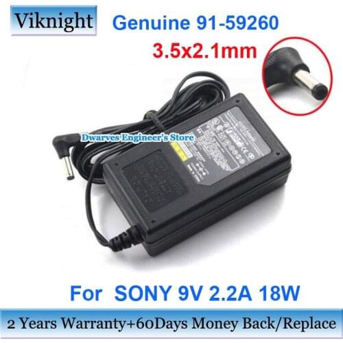 Genuine 91-59260 9V 2.2A 18W AC Adapter Charger For SONY DVP-F5 DVP-FX5 DVP-FX700 DVP-FX701 DVP-FX705 DVD-FX825 Power Supply