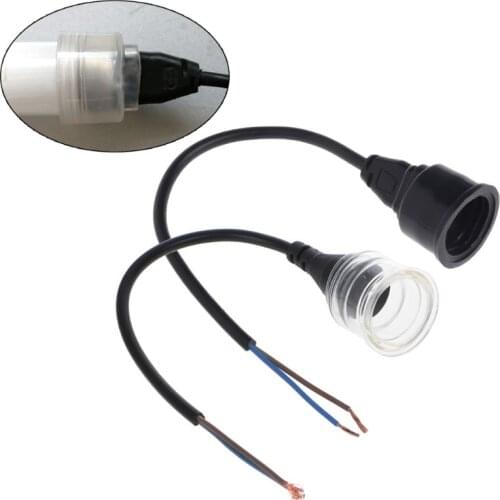 Aquarium Lamp Base Waterproof Soft Rubber Fish Tank Lighting Wire Holder For T8 Aquarium Light Cap Black/Transparent C42