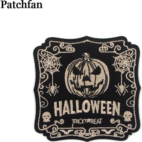 Patchfan Haloween Iron on patches for clothing embroideried Patchwork accessories cartoon anime custom badges wholesale A2273