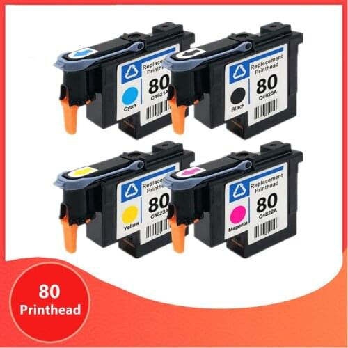 Compatible For HP 80 Printhead C4820A C4821A C4822A C4823A for HP80 Print Head Designjet 1050 1055 1055cm 1050c Plus Printer
