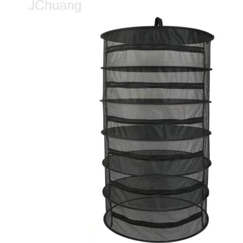 Herb Drying Net Hanging Basket 4/6/8 Layers Foldable Fabric Drying Nets Dryer Bag Mesh Rack Zipper Closure For Flowers Buds Plan