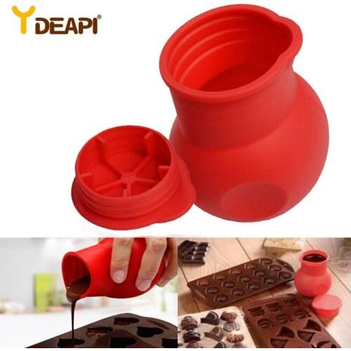 YDEAPI Silicone Chocolate Melting Pot Butter Heat Milk Pourer Jug Mould Butter Sauce Milk Baking Pouring Cooking Tool