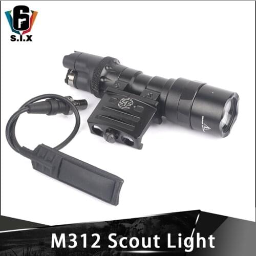 Tactical Surefir M312 Scout Light With RM45 Offset Mount Tactical Airsof Flashlight