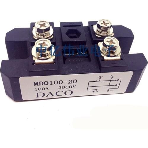 1PCS Single-Phase High Voltage Rectifier Bridge Module MDQ100A2000V
