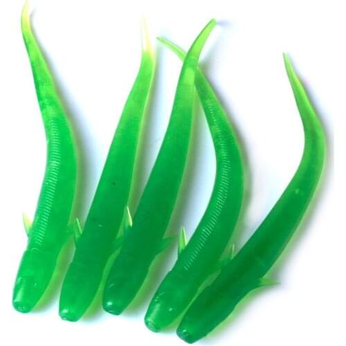 10pcs Vivid Soft Fishing Lure 10.5cm 3.5g Artificial Bait Rubber Loach Worm Soft Bait Flying Fishing Tackle Swimbaits