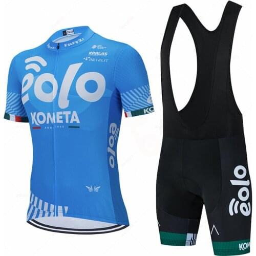 2021 Eolo Kometa Team Cycling Set Man Bike Jersey Short Sleeve Bicycle Clothing Kit Mtb Cycling Wear Triathlon Uniforme Maillot