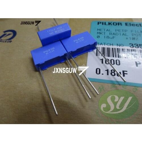 50PCS Original PILKOR MKT468 184/400V P15MM film audio coupling capacitor MKT 468 0.18uf/400v 180nf u18 400vdc 184