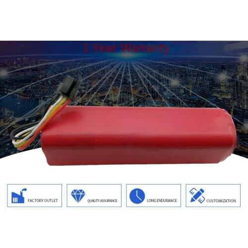 New Rechargeable for Xiaomi mijia robot Battery 14.8V 6000mAh roborock S50 S51 robot vacuum cleaner accessories parts
