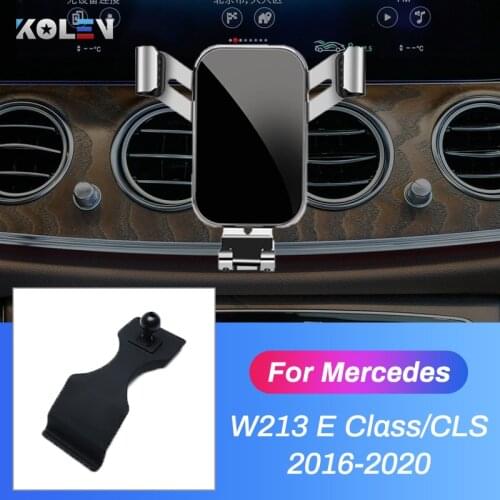 Car Mobile Phone Holder For Mercedes Benz E Class W213 E200 E300 CLS C257 Gravity Stand GPS Air Vent Mount Navigation Bracket