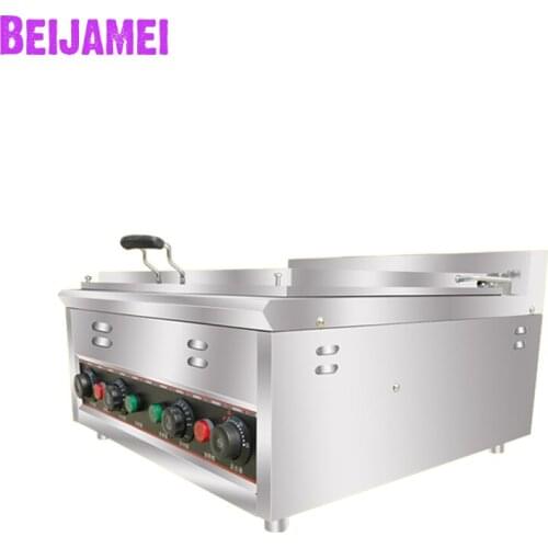 BEIJAMEI Commercial Dumpling Frying Machine Desktop Electric Single-pot Double-pot Fried Dumpling Furnace