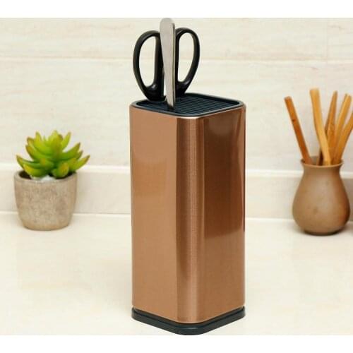 Stainless Steel Knives Holder Block Kitchen Cookware Cutlery Storage Organizer