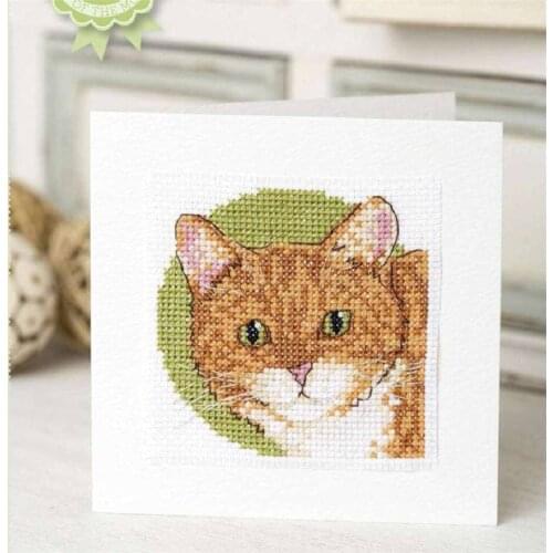 CD442 Cross Stitch Kit Package Greeting Cards Needlework Counted Cross-Stitching Kits Christmas Mothers Fathers Day Birthday