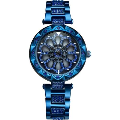 Wlisth Brand Magnetic Women 360 Rotate Dial Design Female Quartz Luxruy Rhinestone Lady Dress Gypsophila Watch Relogio Feminino