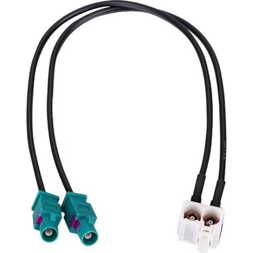FOR RCD510 RNS 510 FAKRA Antenna Diversity RNS510(MFD3) RCD510 310 Radio Antenna Adapter 2 to 2 Conversion Cable